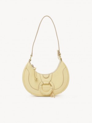 Bolsa De Hombro Chloe Hana Half Moon Amarillo | CHE-SR14661