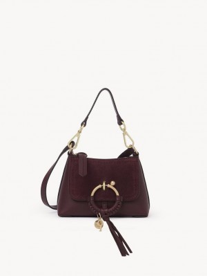 Bolsa De Hombro Chloe Joan Mini Burdeos | CHE-SR14634