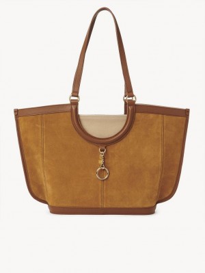 Bolsa De Hombro Chloe Mara Shopper Marrones | CHE-SR14592