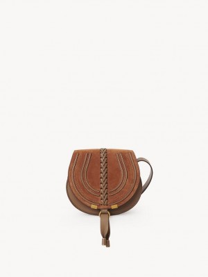 Bolsa De Hombro Chloe Marcie Small Saddle Marrones | CHE-SR13414