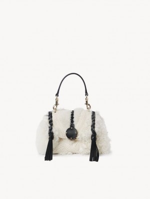 Bolsa De Hombro Chloe Penelope Mini Soft Blancas | CHE-SR13441