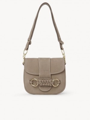 Bolsa De Hombro Chloe Saddie Satchel Gris | CHE-SR14666