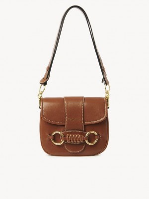 Bolsa De Hombro Chloe Saddie Satchel Marrones | CHE-SR14667