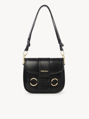 Bolsa De Hombro Chloe Saddie Satchel Negras | CHE-SR14631