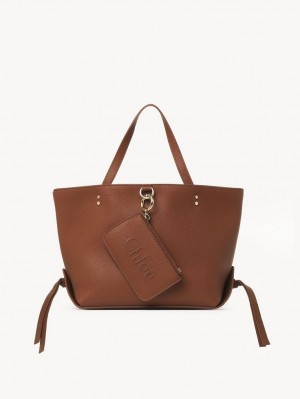 Bolsa De Hombro Chloe Sense Small East-west Marrones | CHE-SR13422