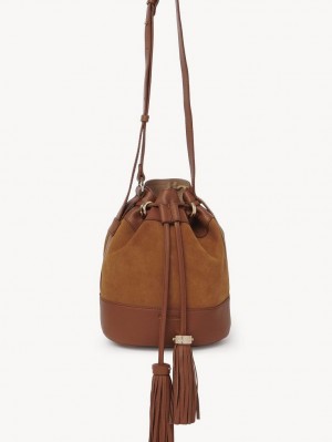 Bolsa De Hombro Chloe Vicki Bucket Marrones | CHE-SR14622