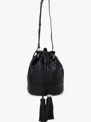 Bolsa De Hombro Chloe Vicki Bucket Negras | CHE-SR14637