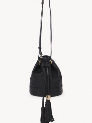 Bolsa De Hombro Chloe Vicki Small Bucket Negras | CHE-SR14644