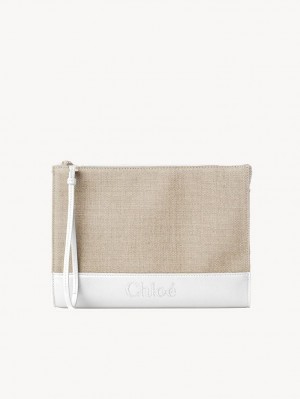 Bolso Pequeño Chloe Sense Zippered Blancas | CHE-SR14327