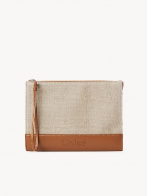 Bolso Pequeño Chloe Sense Zippered Marrones | CHE-SR14329