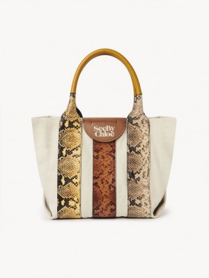 Bolso Tote Chloe Laetizia Small Marrones | CHE-SR14700