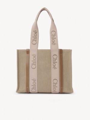 Bolso Tote Chloe Medium Woody Beige | CHE-SR13385