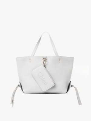 Bolso Tote Chloe Sense Small East-west Blancas | CHE-SR13328