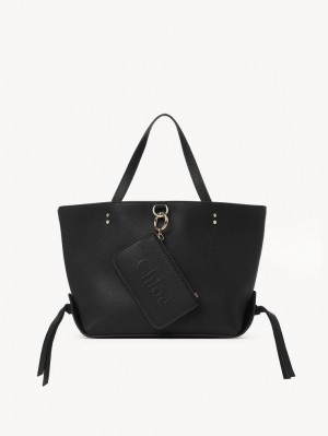 Bolso Tote Chloe Sense Small East-west Negras | CHE-SR13357