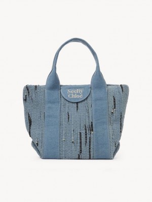 Bolso Tote Chloe Small Laetizia Azules | CHE-SR14709