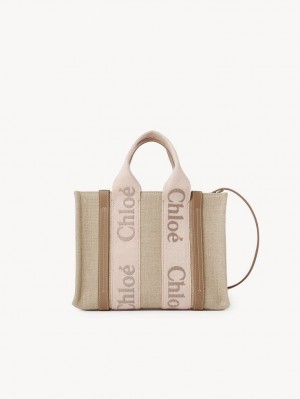 Bolso Tote Chloe Small Woody Beige | CHE-SR13384