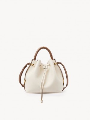 Bolsos Cruzados Chloe Marcie Bucket Blancas | CHE-SR13615