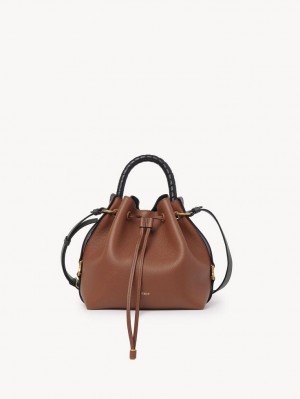 Bolsos Cruzados Chloe Marcie Bucket Marrones | CHE-SR13614