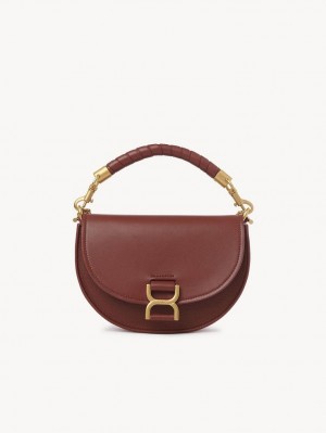 Bolsos Cruzados Chloe Marcie Chain Flap Marrones | CHE-SR13461