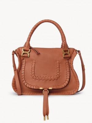 Bolsos Cruzados Chloe Marcie Double Carry Naranjas | CHE-SR13480