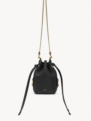 Bolsos Cruzados Chloe Marcie Micro Bucket Negras | CHE-SR13576