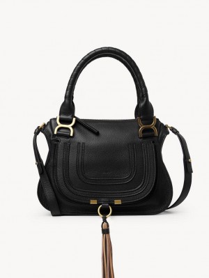 Bolsos Cruzados Chloe Marcie Small Double Carry Negras | CHE-SR13489