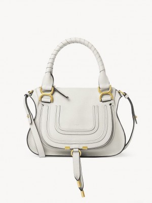 Bolsos Cruzados Chloe Marcie Small Double Carry Blancas | CHE-SR13550