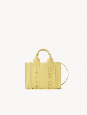 Bolsos Cruzados Chloe Mini Woody Amarillo | CHE-SR13520