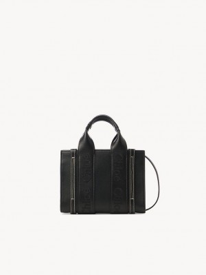 Bolsos Cruzados Chloe Mini Woody Negras | CHE-SR13560