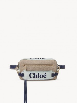 Bolsos Cruzados Chloe Woody Belt Verde Azules | CHE-SR13594