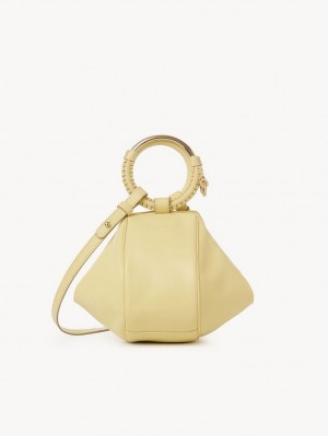 Bolsos Mini Chloe Hana Wristlet Amarillo | CHE-SR14773