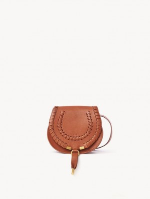 Bolsos Mini Chloe Marcie Small Saddle Naranjas | CHE-SR13665