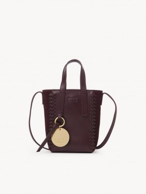 Bolsos Mini Chloe Tilda Tote Burdeos | CHE-SR14750