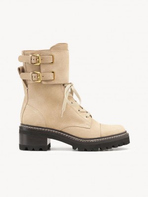 Botas Chloe Mallory Ciclismo Beige | CHE-SR14887