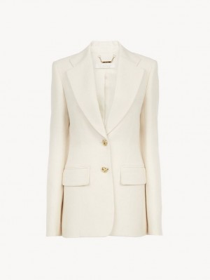 Chaquetas Chloe Two-button Tailored Blancas | CHE-SR13775