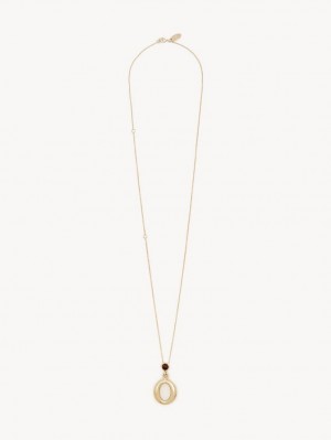 Collares Chloe Alphabet With Pendant Doradas | CHE-SR14341