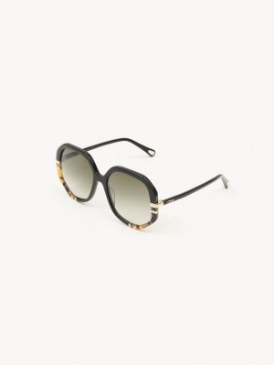 Gafas de Sol Chloe West Negras | CHE-SR14560