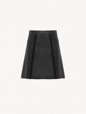 Leather Chloe Mini Skirt Negras | CHE-SR14120