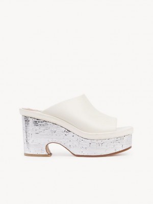 Mule Chloe Oli Plataforma Blancas | CHE-SR14155