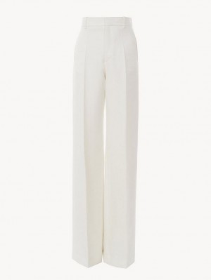 Pantalon Chloe Flared Blancas | CHE-SR14003