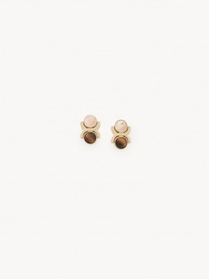 Pendientes Chloe Marcie Doradas | CHE-SR14447