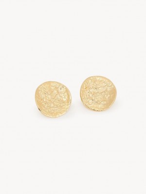 Pendientes Chloe Penelope Coin Doradas Claro | CHE-SR14455