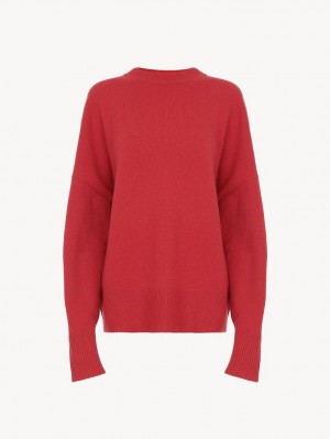 Prendas De Punto Chloe Generous Crew-neck Rosas | CHE-SR13954