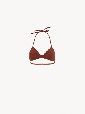 Ropa De Playa Chloe X Eres Papuasia Triangle Rojas | CHE-SR14128