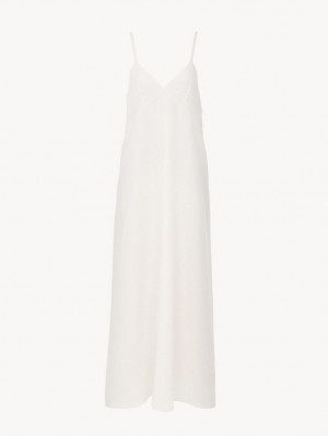 Vestido Chloe Ankle-length Sin Manga Blancas | CHE-SR13855