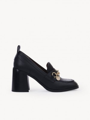 Zapatos Planos Chloe Aryel Penny Negras | CHE-SR14797