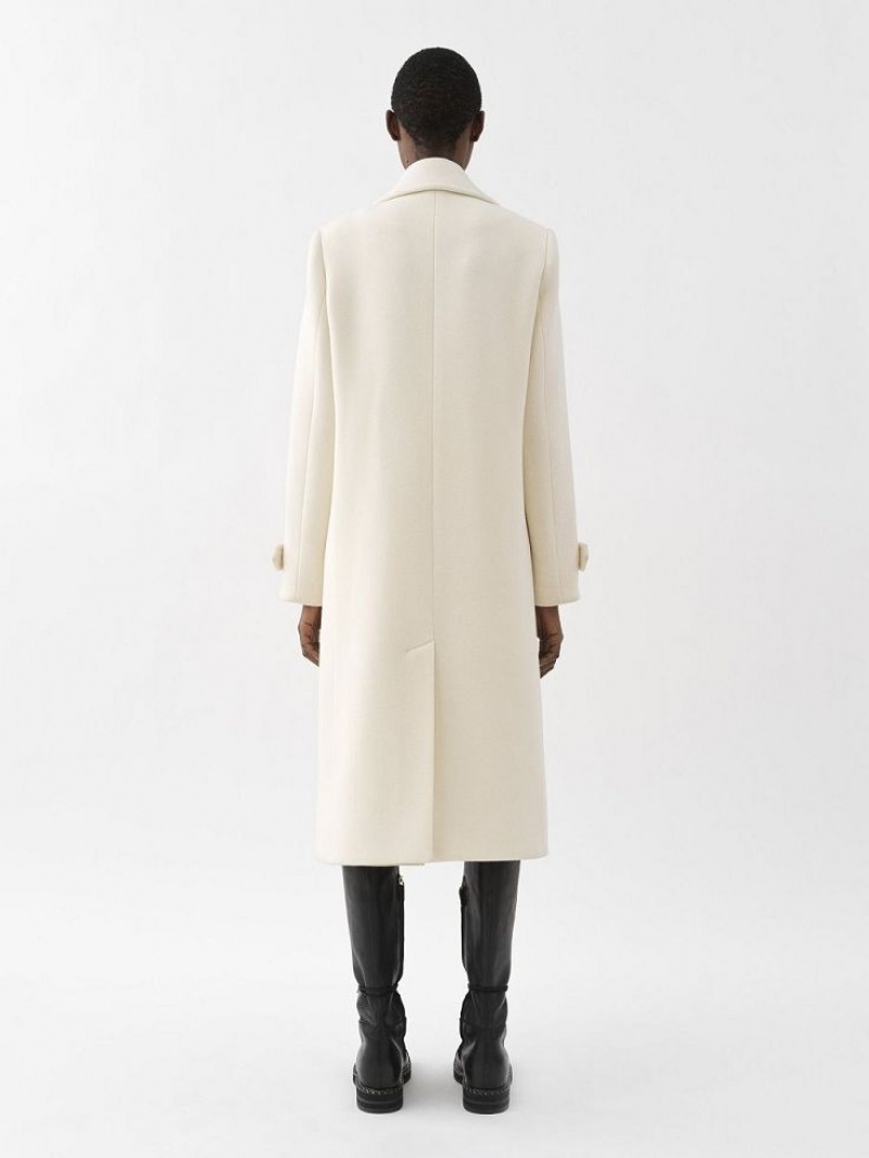 Abrigos Chloe Overcoat Blancas | CHE-SR13780