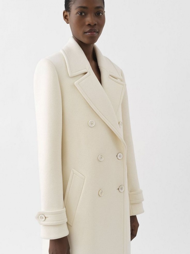 Abrigos Chloe Overcoat Blancas | CHE-SR13780