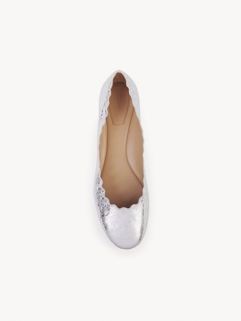 Ballet Flat Chloe Lauren Plateadas | CHE-SR14271