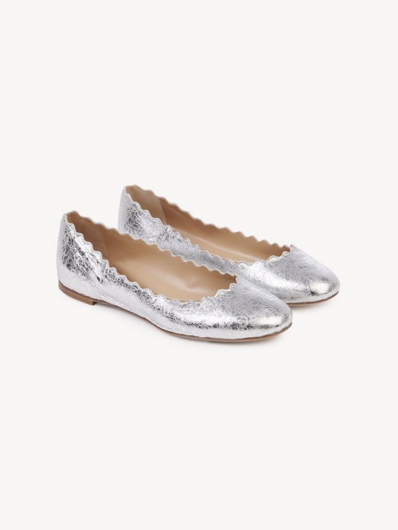 Ballet Flat Chloe Lauren Plateadas | CHE-SR14271